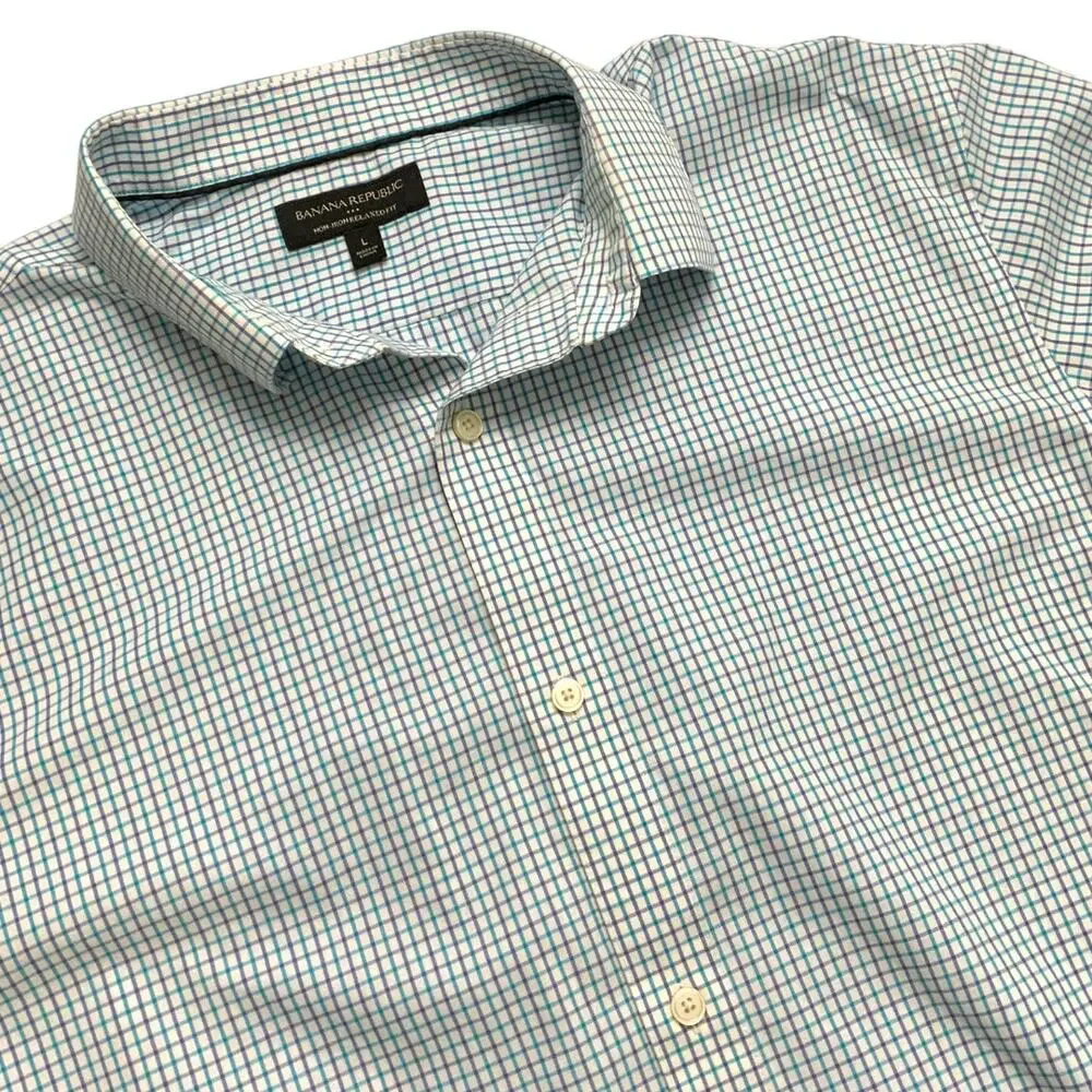 Banana Republic teal purple